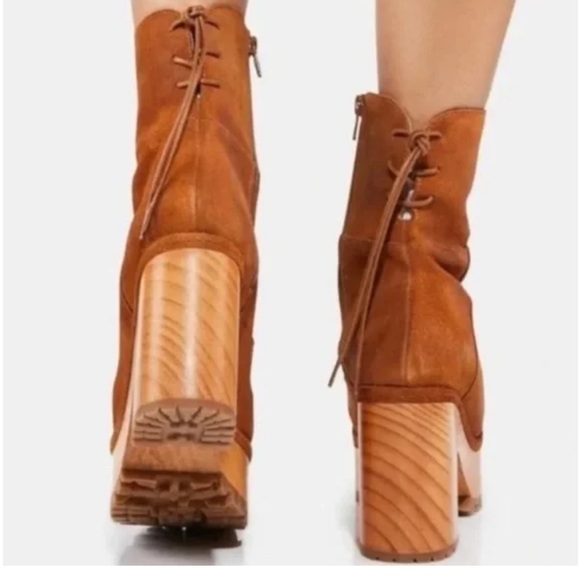 NWOB  Free People Kenna Platform Clog Boots Size 39 retro style / boho/ - Picture 2 of 8